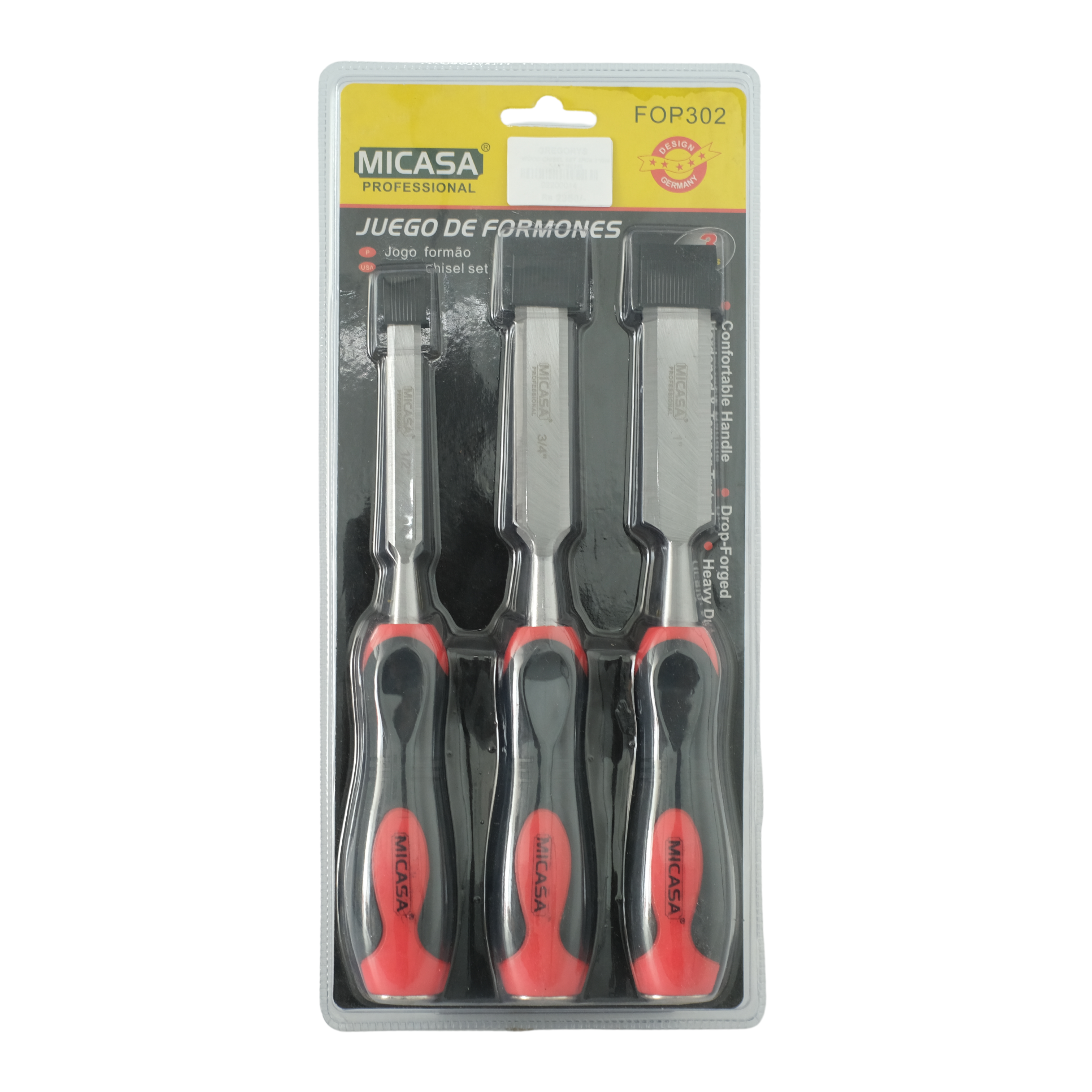 MICASA- WOOD CHISEL SET 3 PCS